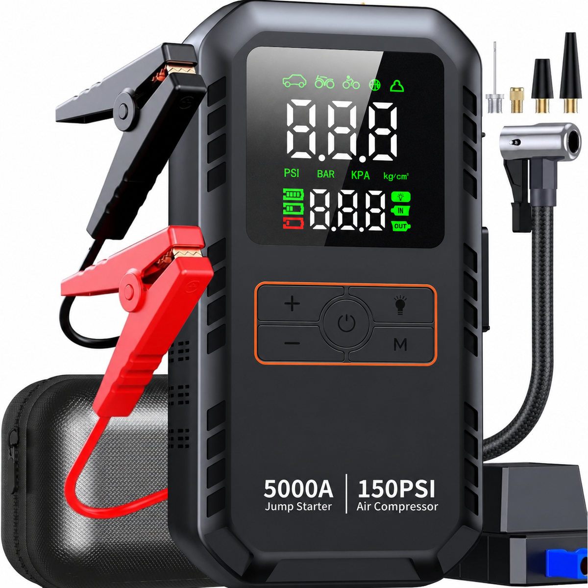 4-in-1 Jump Starter & Tire Inflator